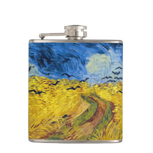 Vincent van Gogh - Wheatfield with Crows Hip Flask