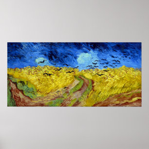Vincent van Gogh Wheatfield with Crows Poster