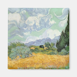 Vincent van Gogh Wheatfield with Cypresses, 1889 Magnet