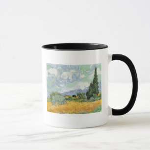 Vincent van Gogh   Wheatfield with Cypresses, 1889 Mug