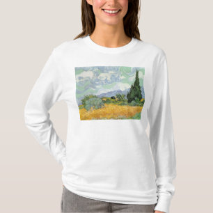 Vincent van Gogh   Wheatfield with Cypresses, 1889 T-Shirt