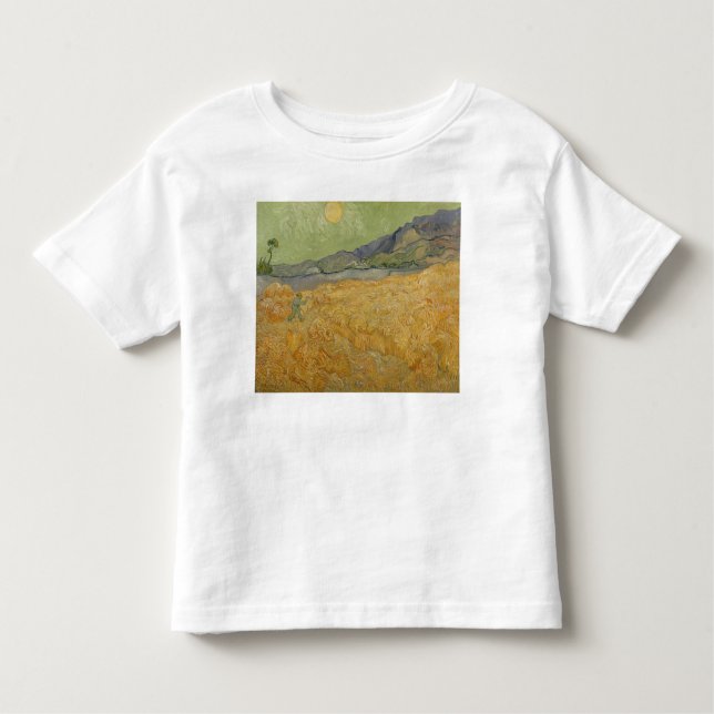 Vincent van Gogh | Wheatfield with Reaper, 1889 Toddler T-Shirt (Front)