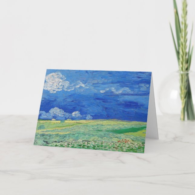 Vincent van Gogh - Wheatfields under Thunderclouds Card (Front)