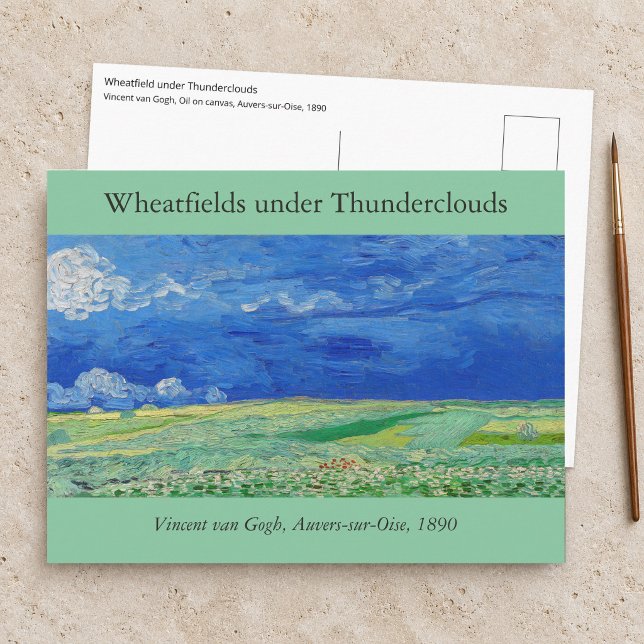 Vincent van Gogh - Wheatfields under Thunderclouds Postcard (Creator Uploaded)