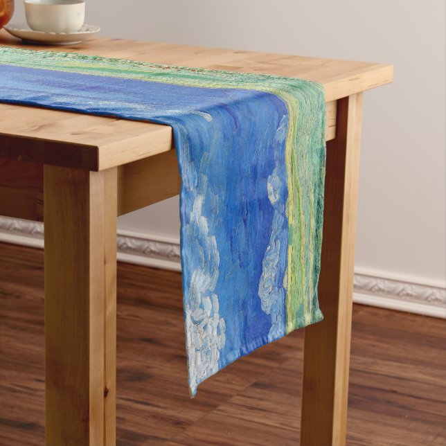 Vincent van Gogh - Wheatfields under Thunderclouds Short Table Runner (In Situ)