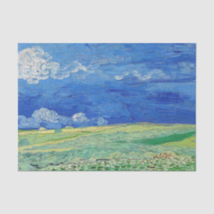 Vincent van Gogh - Wheatfields under Thunderclouds Tissue Paper