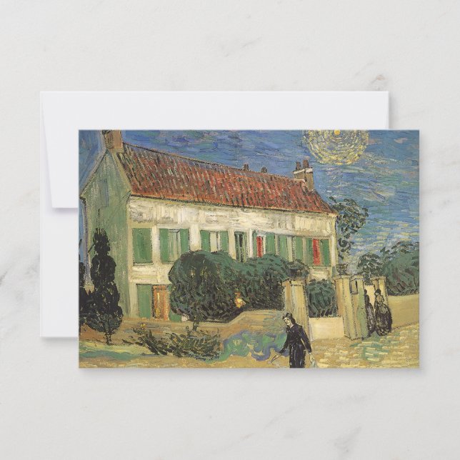 Vincent van Gogh - White House at Night Invitation (Front)