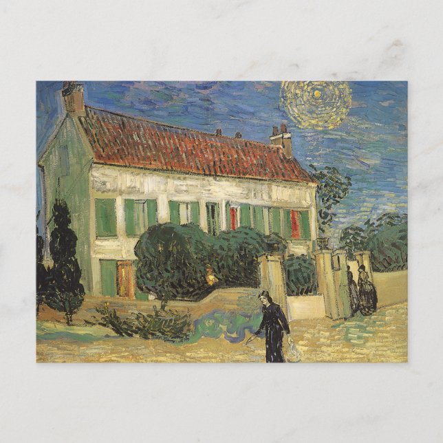 Vincent van Gogh - White House at Night Postcard (Front)