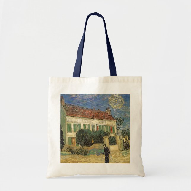 Vincent van Gogh - White House at Night Tote Bag (Front)
