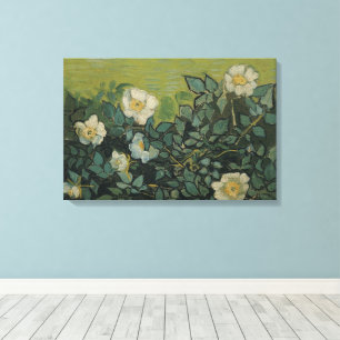 Vincent van Gogh - Wild Roses Canvas Print