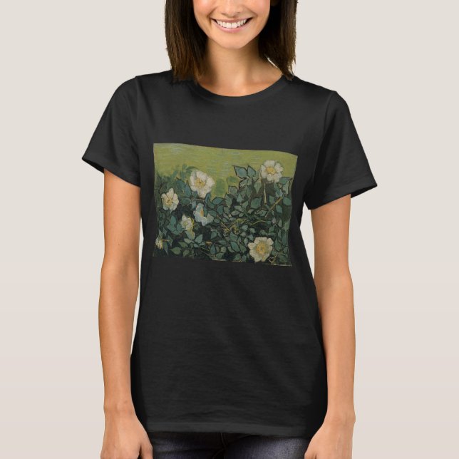 Vincent van Gogh - Wild Roses T-Shirt (Front)