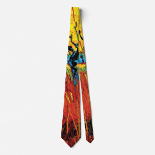 Vincent Van Gogh - Willows At Sunset Fine Art Tie