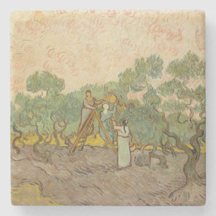 Vincent van Gogh - Women Picking Olives Stone Coaster