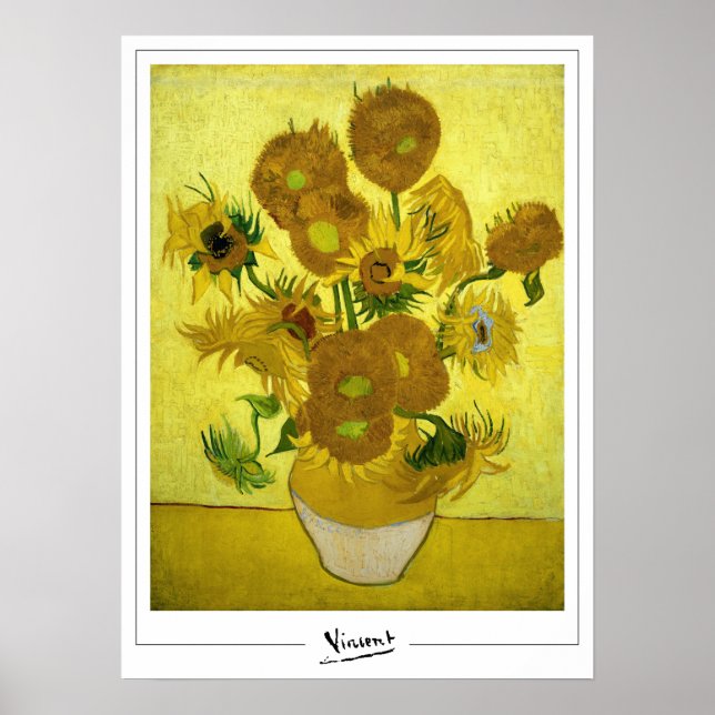 Vincent Van Gogh Zedign Art Poster #5-3 (Front)