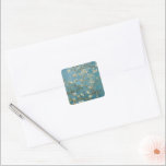 Vincent van Gogh's Almond blossom (1890) Square Sticker<br><div class="desc">Vincent van Gogh's Almond blossom (1890) famous painting.</div>