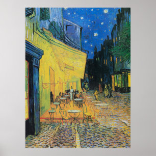 Vincent van Gogh's Café Terrace at Night (1888) Poster