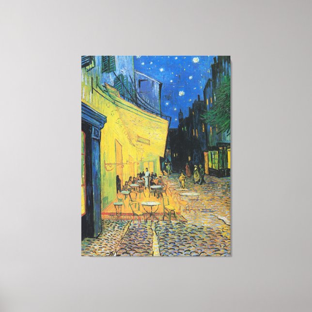 Vincent van Gogh's Café Terrace at Night Canvas Print (Front)