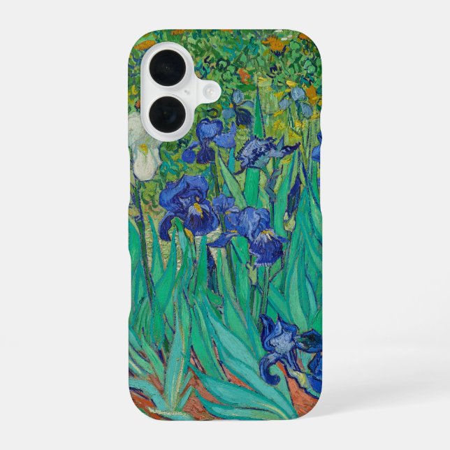 Vincent Van Gogh's Irises iPhone 16 Case (Back)