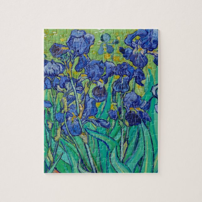 Vincent Van Gogh's Irises Jigsaw Puzzle (Vertical)