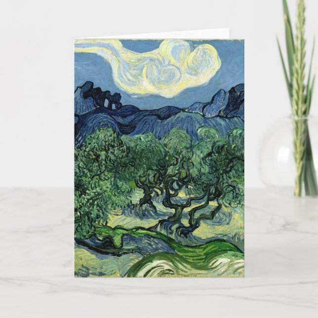 Vincent van Gogh's Olive Trees (1889) Card (Front)