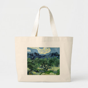 Vincent van Gogh's Olive Trees (1889) Large Tote Bag