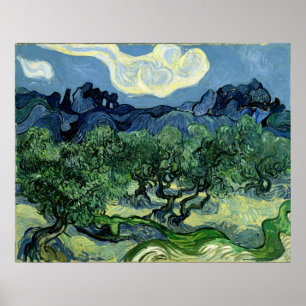 Vincent van Gogh's Olive Trees (1889) Poster