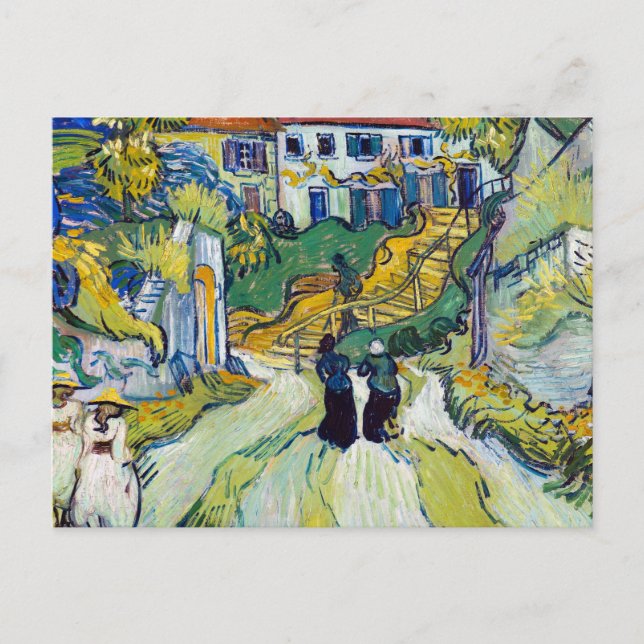 Vincent van Gogh's Stairway at Auvers  Postcard (Front)