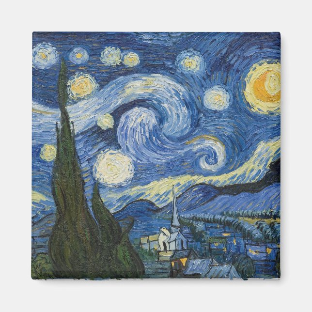 Vincent Van Gogh's Starry Night Magnet (Front)