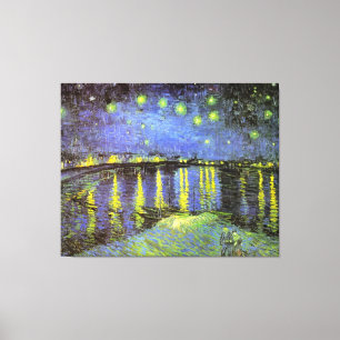 Vincent van Gogh's Starry Night Over the Rhone Canvas Print