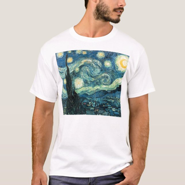 Vincent Van Gogh's Starry Night T-Shirt (Front)