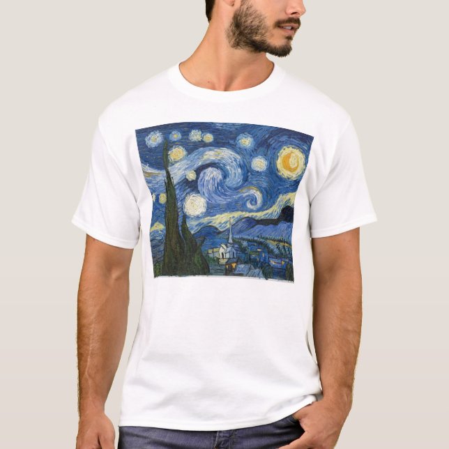 Vincent Van Gogh's Starry Night T-Shirt (Front)