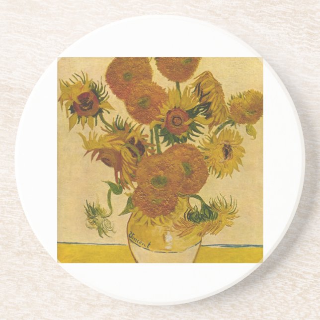 Vincent van Gogh's Sunflowers, 1878 Coaster (Front)