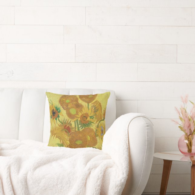 Vincent van Gogh's Sunflowers (1888) Cushion (Couch)