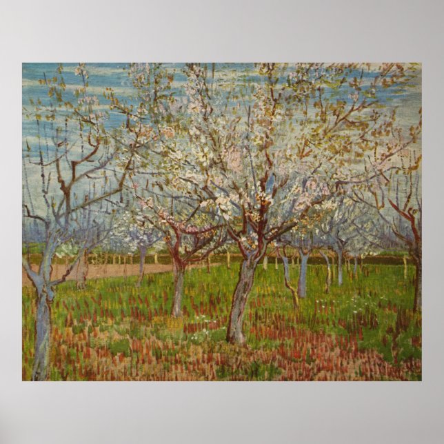 Vincent van Gogh's "The Pink Orchard" (1888) Poster (Front)