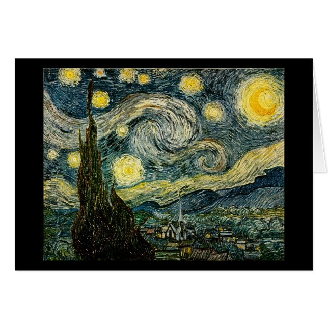 Vincent van Gogh's The Starry Night (1889) (Front Horizontal)