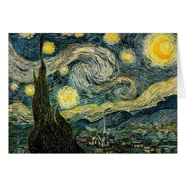 Vincent van Gogh's The Starry Night (1889) (Front Horizontal)