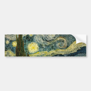 Vincent van Gogh's The Starry Night (1889) Bumper Sticker