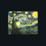 Vincent van Gogh's The Starry Night (1889) Canvas Print<br><div class="desc">A Classic 1889 Post Impressionist Painting, artwork that has passed into the public domain and makes wonderful gifts and other products. All of the Fine Art, Vintage Art, Classic Masterpieces, and other Antique Masterworks here at Masterpiece Gallery have been carefully edited and placed on products to provide the best possible...</div>