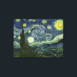 Vincent van Gogh's The Starry Night (1889) Canvas Print<br><div class="desc">A Classic 1889 Post Impressionist Painting, artwork that has passed into the public domain and makes wonderful gifts and other products. Van Gogh once wrote: "It often seems to me that night is still more richly coloured than the day; having hues of the most intense violets, blues and greens. If...</div>
