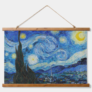 Vincent Van Gogh's The Starry Night (1889) Hanging Tapestry