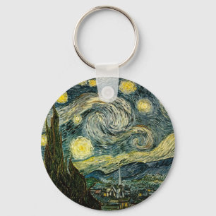Vincent van Gogh's The Starry Night (1889) Key Ring