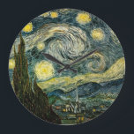 Vincent van Gogh's The Starry Night (1889) Large Clock<br><div class="desc">A Classic 1889 Post Impressionist Painting, artwork that has passed into the public domain and makes wonderful gifts and other products. All of the Fine Art, Vintage Art, Classic Masterpieces, and other Antique Masterworks here at Masterpiece Gallery have been carefully edited and placed on products to provide the best possible...</div>
