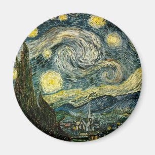 Vincent van Gogh's The Starry Night (1889) Magnet