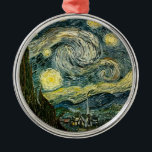 Vincent van Gogh's The Starry Night (1889) Metal Tree Decoration<br><div class="desc">A classic artwork that has passed into the public domain and makes wonderful gifts and other products. Van Gogh once wrote: "It often seems to me that night is still more richly coloured than the day; having hues of the most intense violets, blues and greens. If only you pay attention...</div>