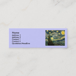Vincent van Gogh's The Starry Night (1889) Mini Business Card