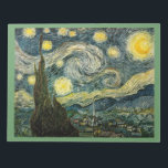 Vincent van Gogh's The Starry Night (1889) Notepad<br><div class="desc">A Classic 1889 Post Impressionist Painting, artwork that has passed into the public domain and makes wonderful gifts and other products. All of the Fine Art, Vintage Art, Classic Masterpieces, and other Antique Masterworks here at Masterpiece Gallery have been carefully edited and placed on products to provide the best possible...</div>