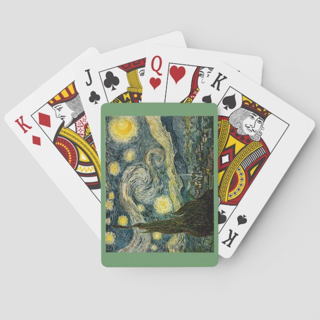 Vincent van Gogh's The Starry Night (1889) Playing Cards (Back)