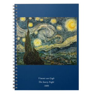 Vincent van Gogh's The Starry Night (1889) Spiral Notebook
