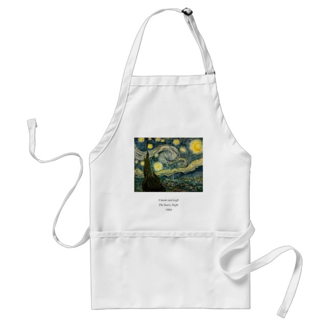 Vincent van Gogh's The Starry Night (1889) Standard Apron (Front)