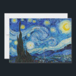 Vincent Van Gogh's The Starry Night Holiday Card<br><div class="desc">Immerse yourself in the mesmerising beauty of Vincent Van Gogh's The Starry Night with this high-quality reproduction art print. Own a piece of art history and let the brilliance of Van Gogh's masterpiece illuminate your surroundings.</div>